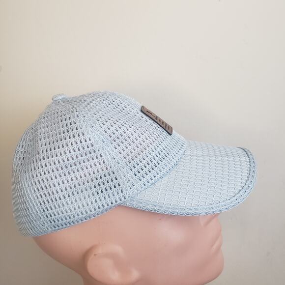 EDIKO SUCCEST Lt Gray Blue Premium Golf Baseball Cap, Adjustable Strap Mesh Cap - Picture 6 of 6